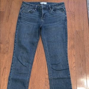 Free People Jeans with distressed side split hem